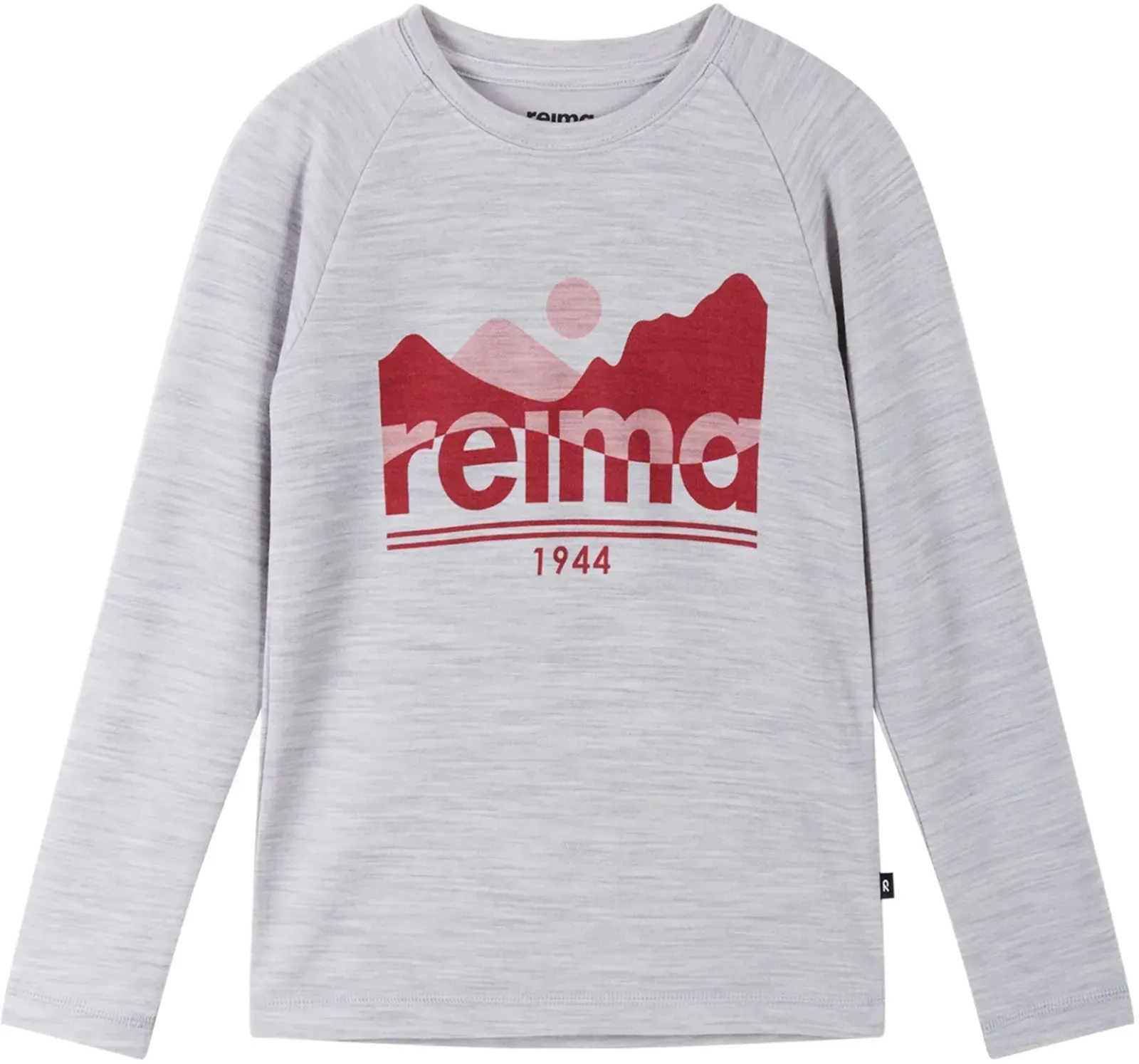 Dětské tričko s dlouhým rukávem Reima Viisas - melange grey 110