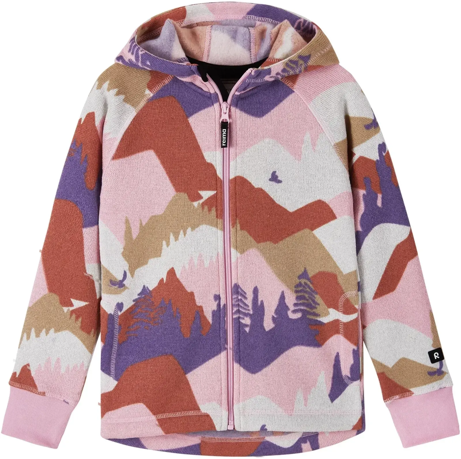 Dětská fleecová mikina Reima Northern - grey pink 116