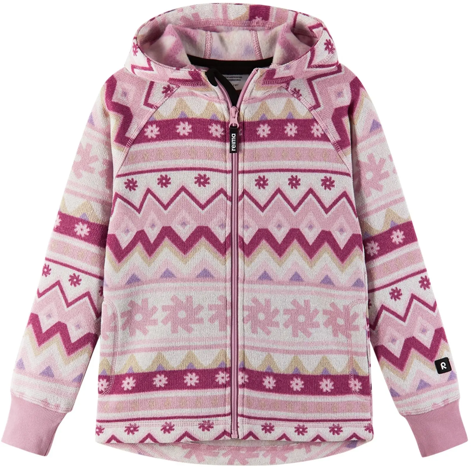 Dětská fleecová mikina Reima Northern - Grey Pink 158