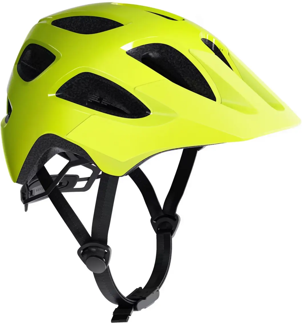 Dětská cyklistická helma Trek Tyro Youth - Radioactive Yellow/Power Surge 50-55