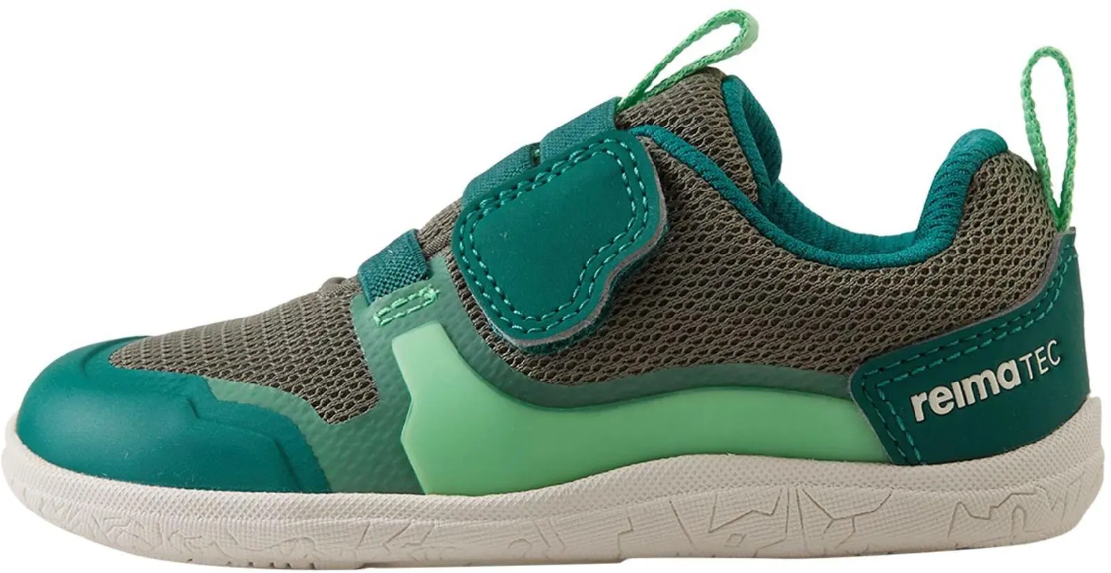 Dětské barefoot boty s membránou Reima Tepastelu - Greyish green 22