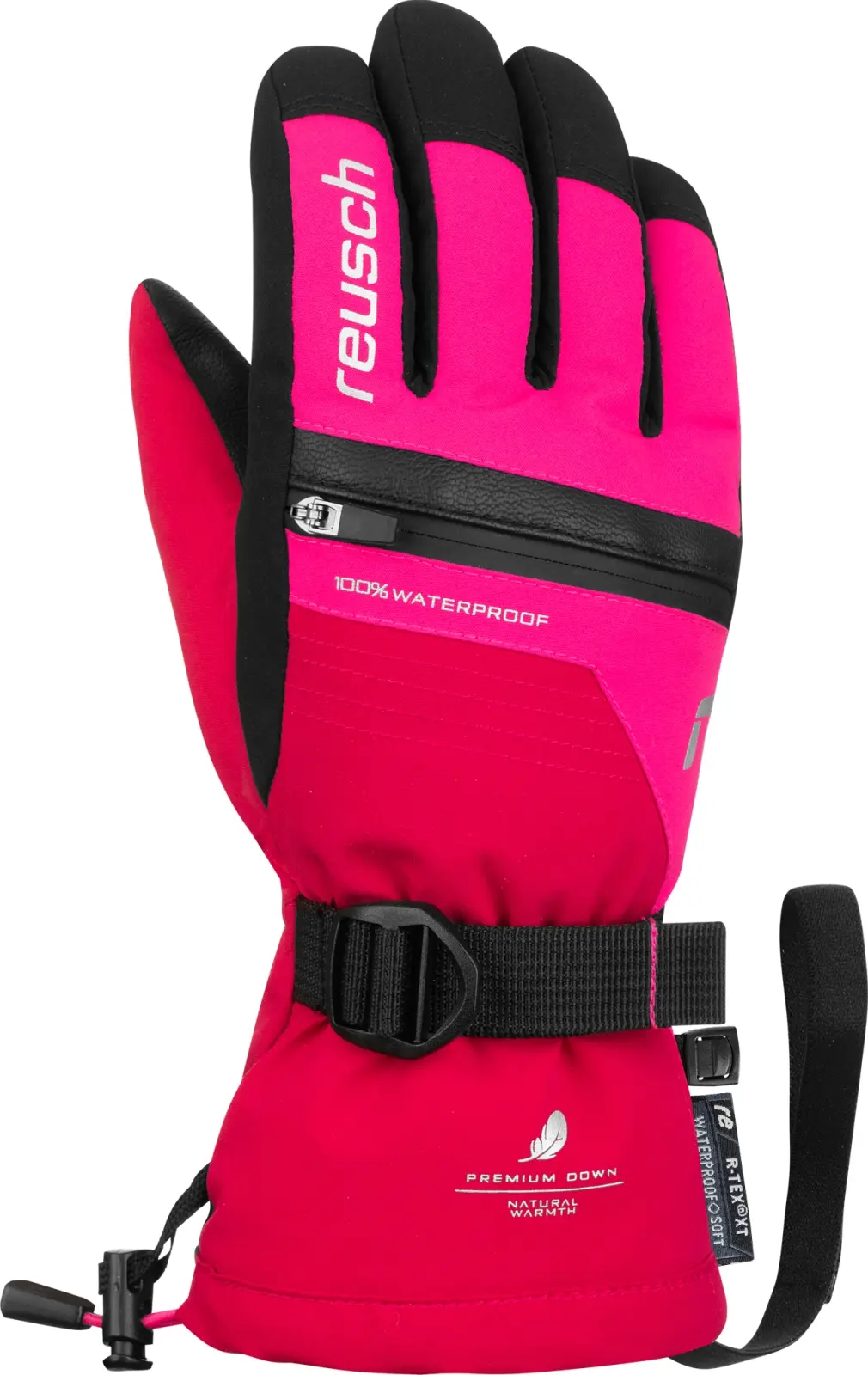 Dětské lyžařské rukavice Reusch Lando R-TEX® XT Junior - cerise/pink glo 6