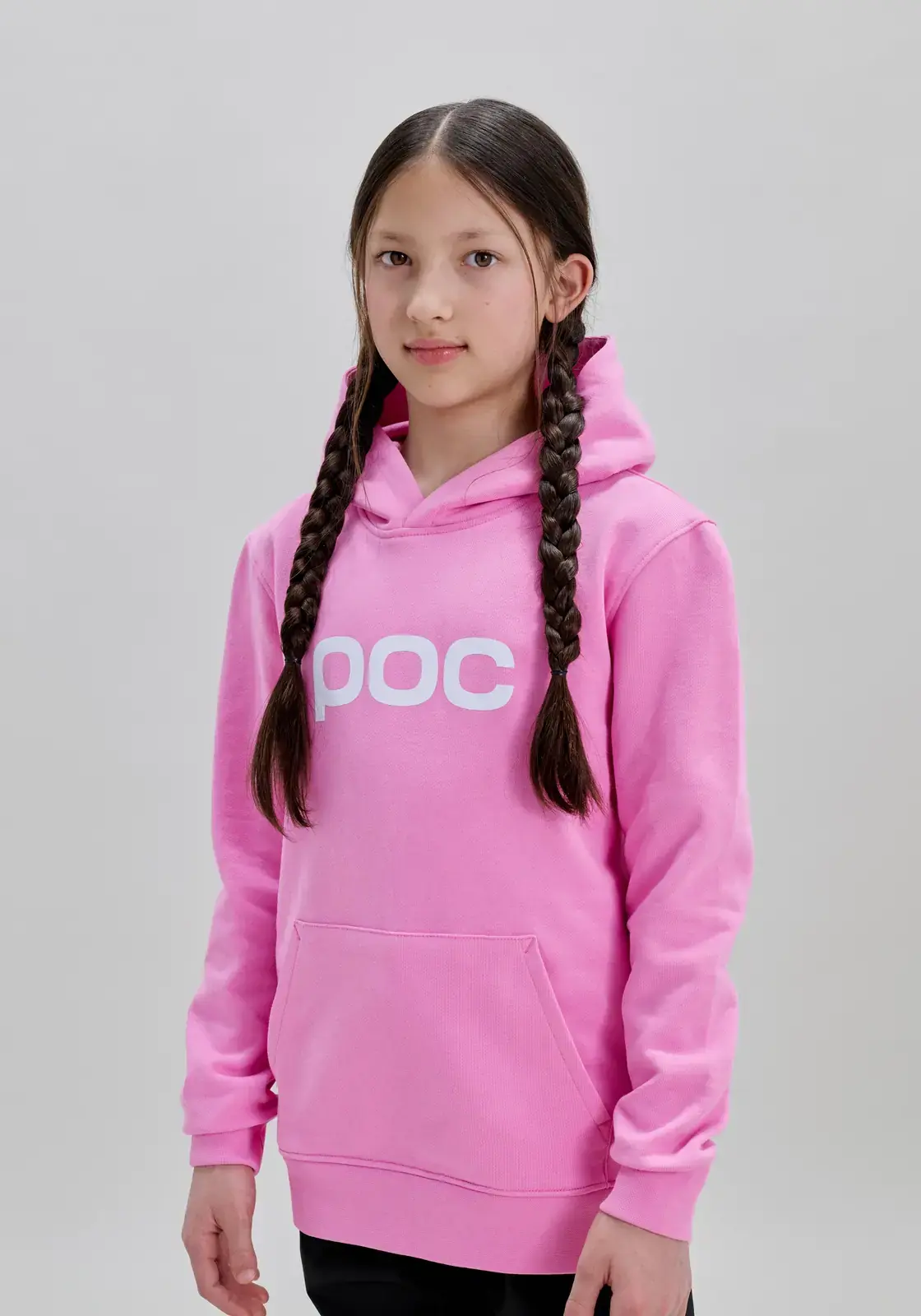 Dětská mikina POC Hood Jr - Thulite Pink/Hydrogen White 160