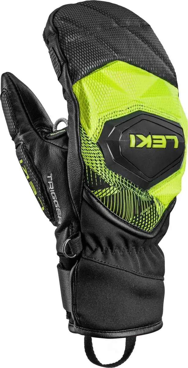 Dětské lyžařské palčáky Leki WCR Pro TR Junior Mitt - black/neonyellow 5.0