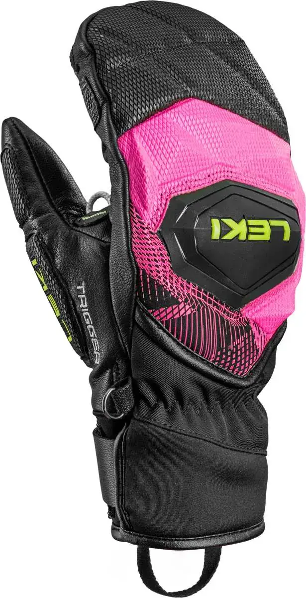 Dětské lyžařské palčáky Leki WCR Pro TR Junior Mitt - black/neonpink/neonyellow 7.0