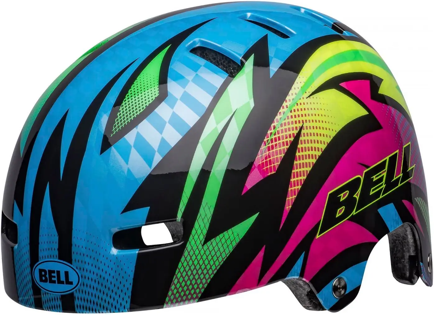 Dětská cyklistická helma Bell Span-Blue/Magenta Psycho XS-(49-53)