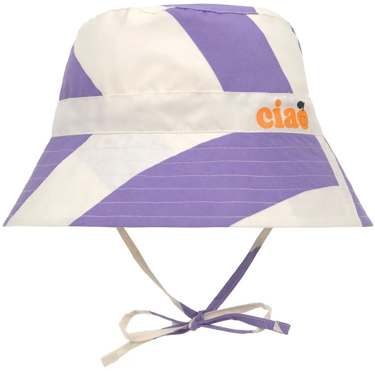LÄSSIG klobouček strip. purple/seasalt 1-3 roky (vel. 48-51)
