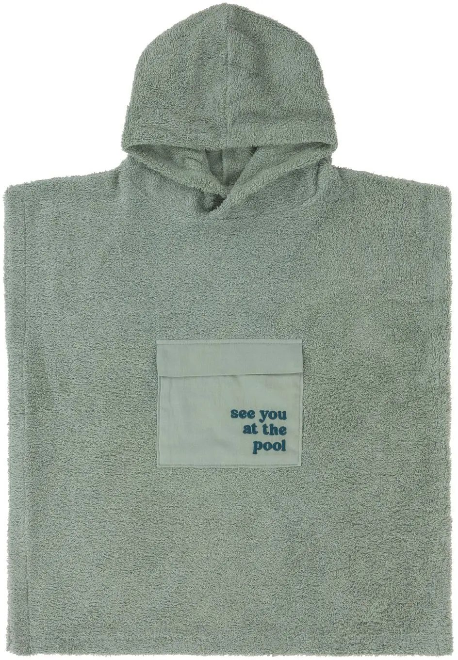 Plážové pončo Lassig Terry Surf Poncho - green