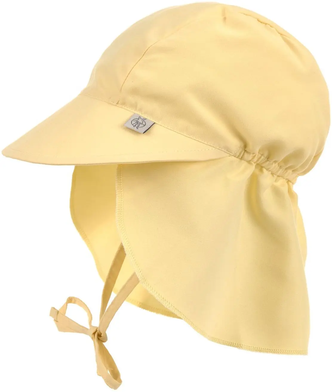 Dětský klobouk Lassig Sun Protection Flap Hat - pale yellow 45-47