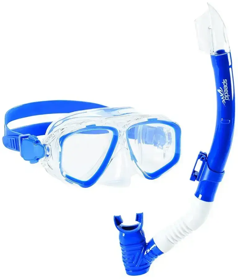 Dětský šnorchlovací set Speedo Junior Adventure Mask and Snorkel Set - blue sea uni