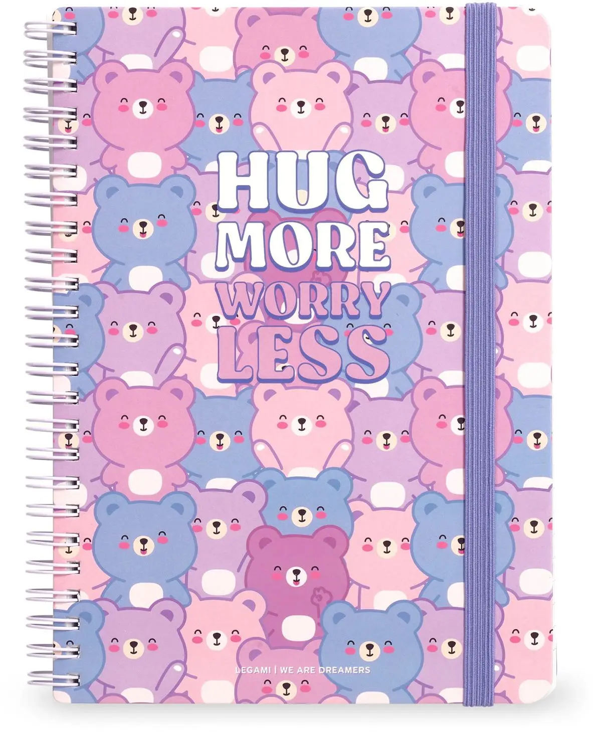 Zápisník Legami Lined Spiral- Bound Notepad - Spiral Notebook - Maxi - Teddy Bear
