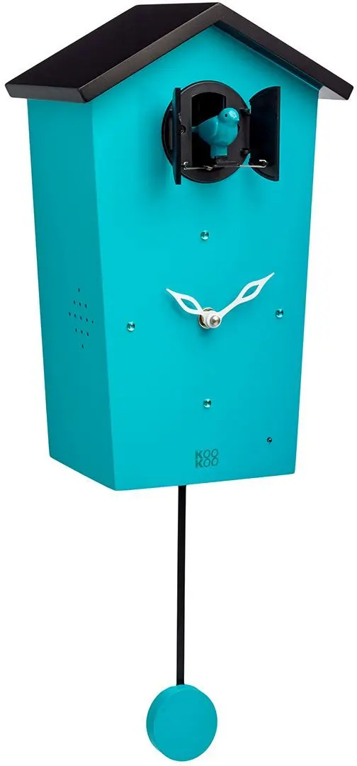 Dětské hodiny kukačky KooKoo BirdHouse Limitovaná edice - Teal uni