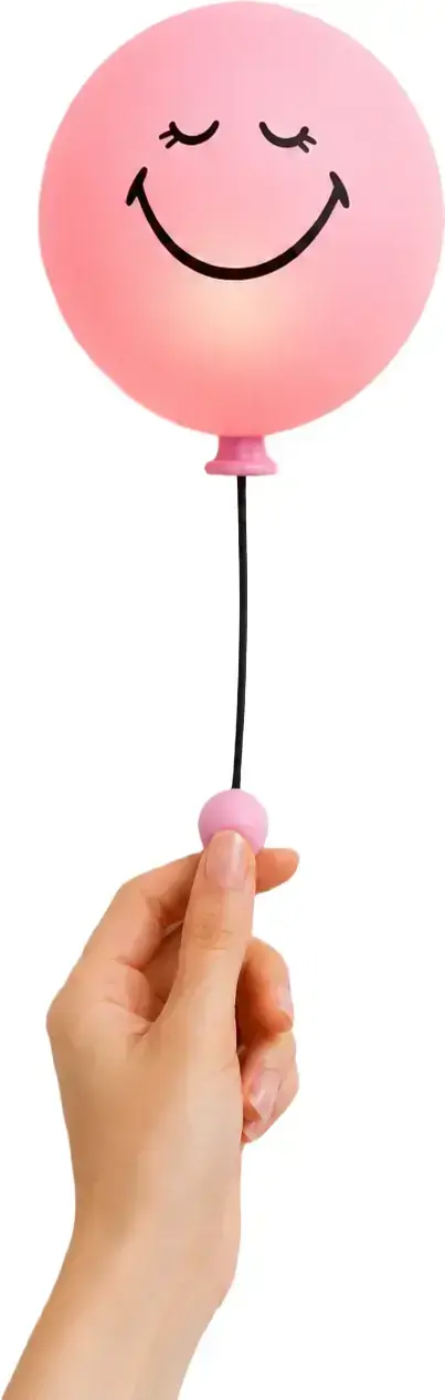 Dětské noční světlo MOB Bubbly Light Smiley World - růžová uni