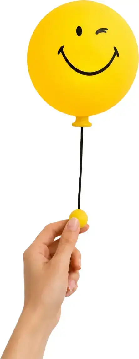 Dětské noční světlo MOB Bubbly Light Smiley World - žlutá uni