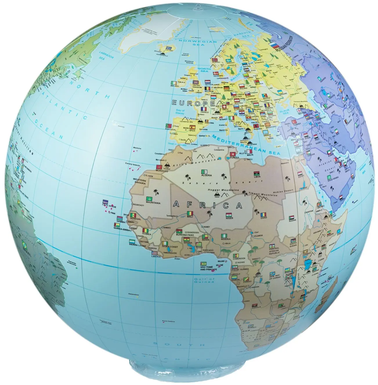 Nafukovací globus Caly - XXL The world 85 cm uni