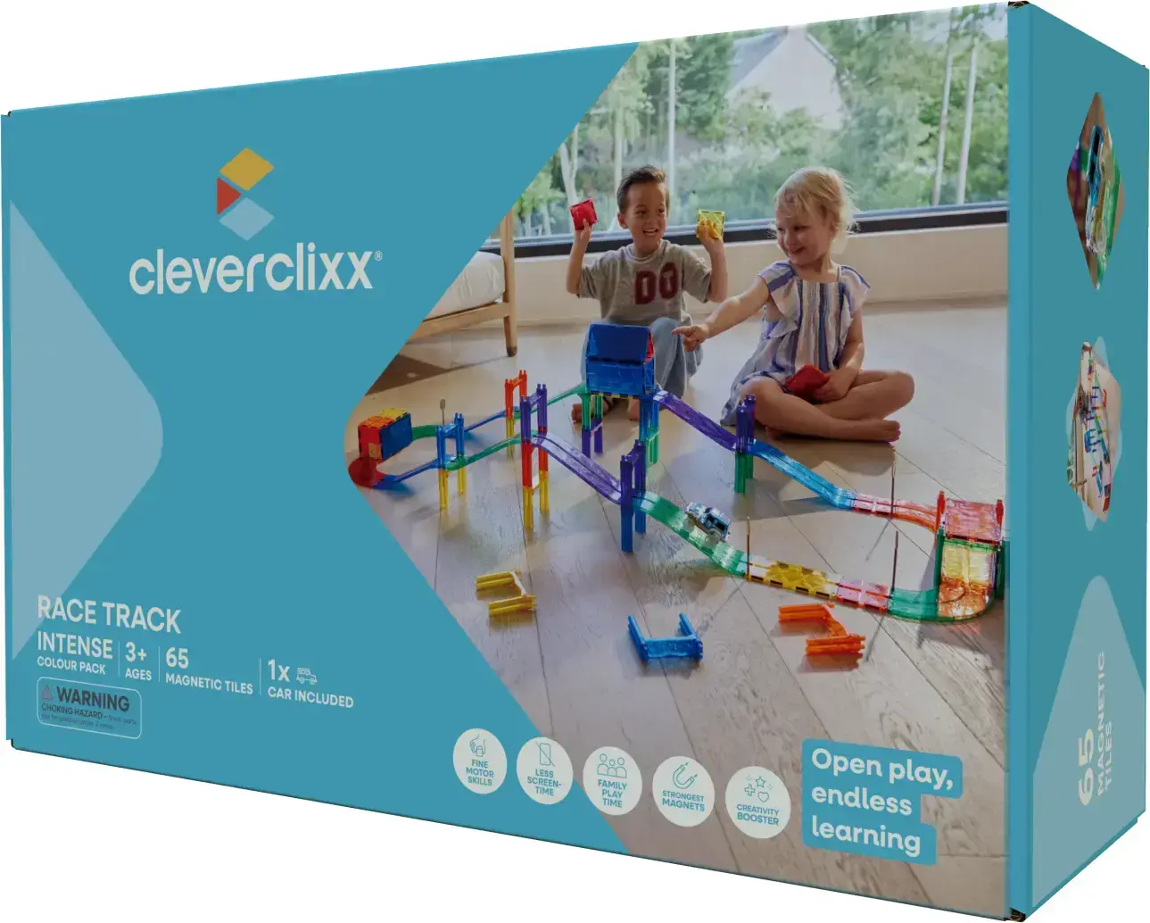 Magnetická závodní dráha Cleverclixx - Intense 65 ks