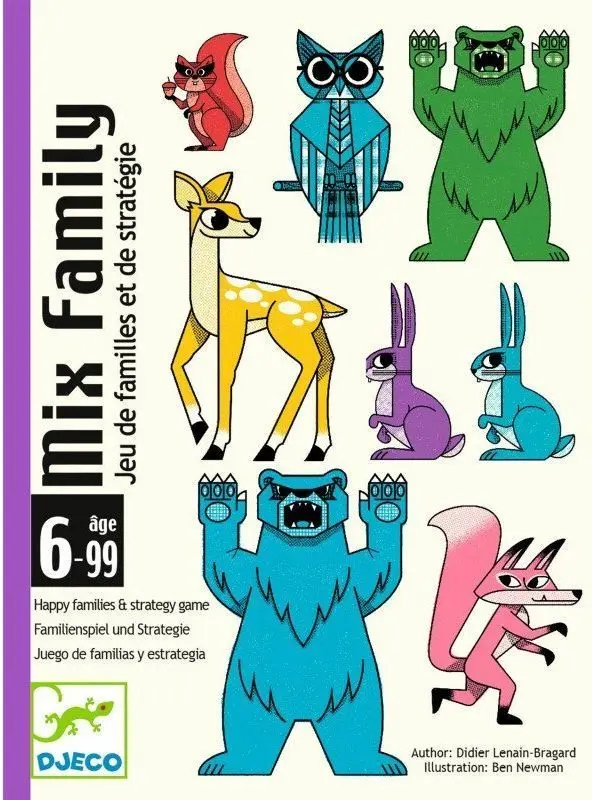Dětská karetní hra Djeco - Mix Family uni