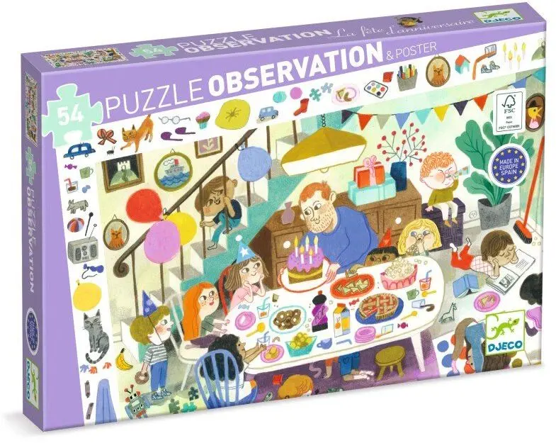 Vyhledávací puzzle Narozeninová party - puzzle z kategorie 15 – 60 dielikov