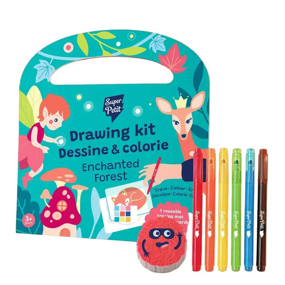 Sada na kreslení SuperPetit Drawing kit - Kouzelný les uni