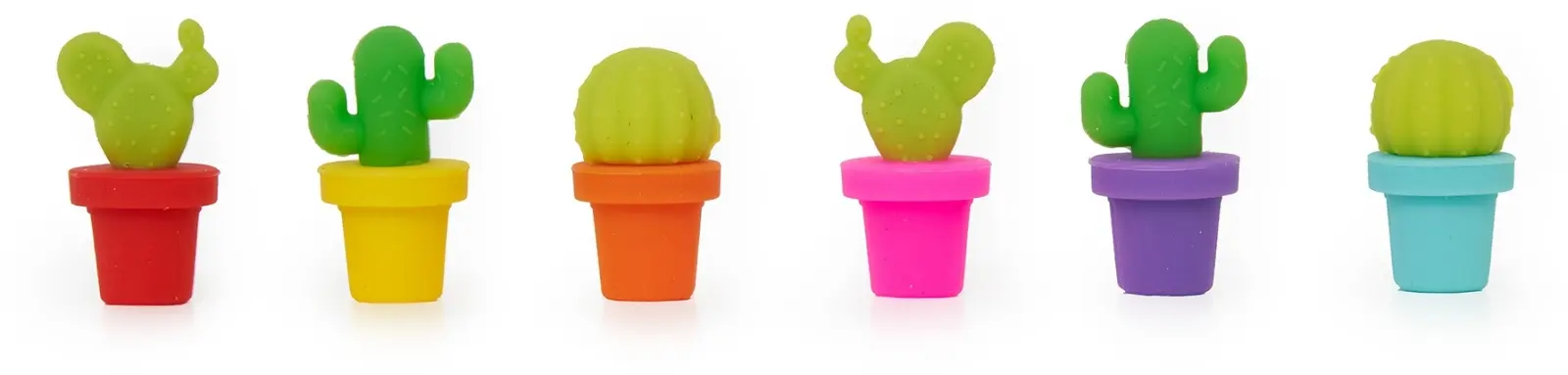 Značítka na skleničky Legami Set Of 6 Drink Markers - Fiesta! uni