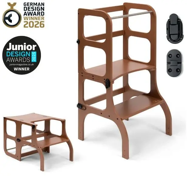 Učící věž Step'n'Sit Ette Tete - barva Mocha Mousse limitovaná kolekce uni