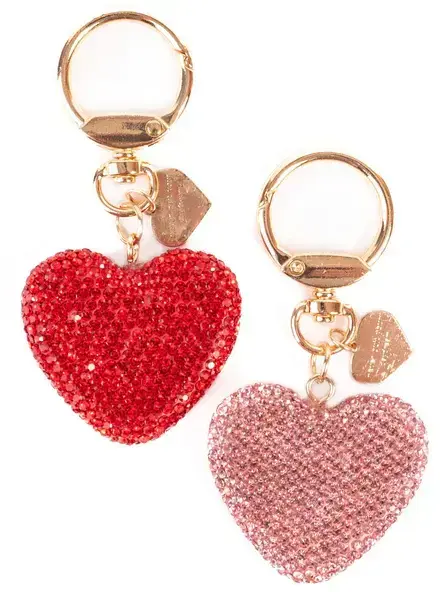 Přívěšek na tašku Great Pretenders Crystal Heart náhodná barva uni