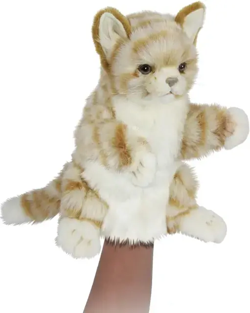 Plyšový maňásek Hansa Creation - Kočka zrzavá 30 cm uni
