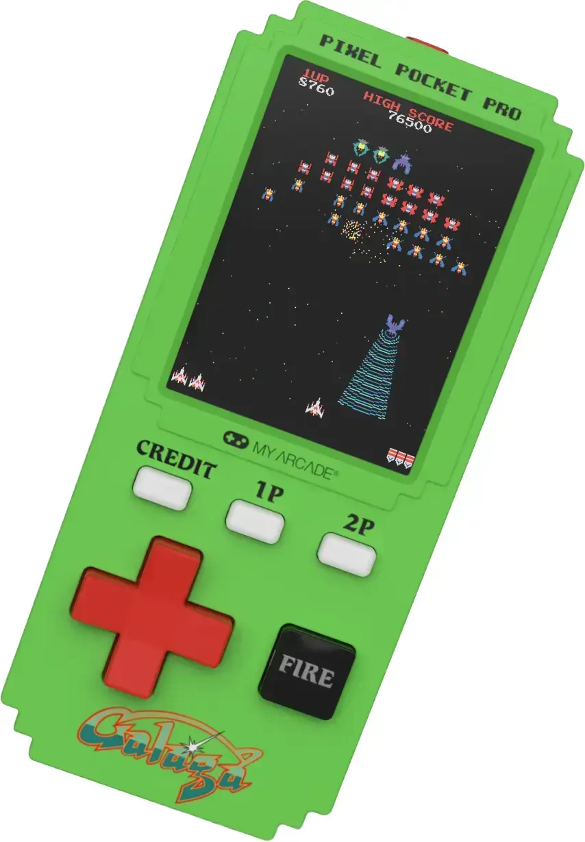 Kapesní herní konzole My Arcade Galaga Pixel Pocket Pro uni