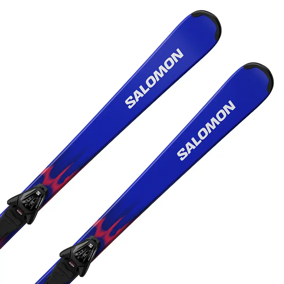 Sjezdové lyže Salomon Equipe MT JR + L6 GW J2 70 - Race Blue/Equipe Red/Silver 120
