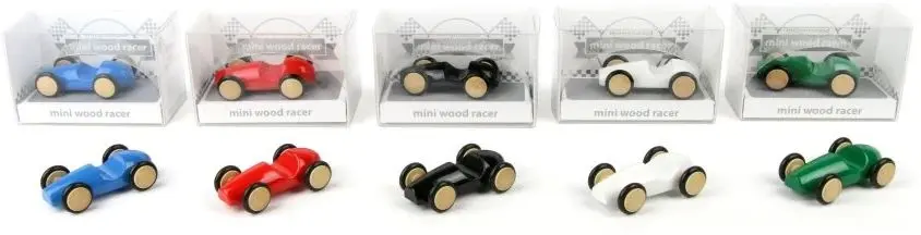 Dřevěné autíčko Milaniwood 1ks - Mini Wood Racer uni