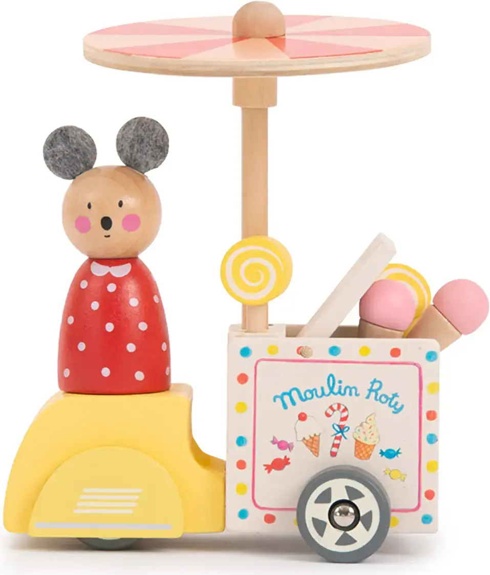 Dřevěný zmrzlinový vozík Moulin Roty La Grande Famille - s Ninou uni