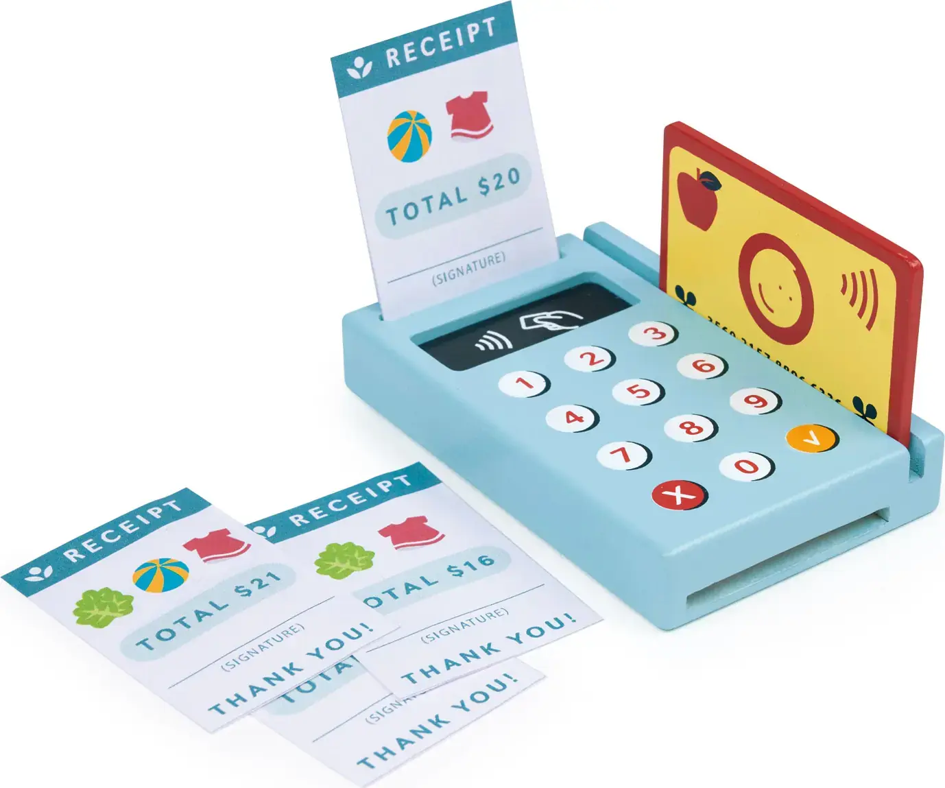 Dřevěný platební terminál na hraní Mentari Card Machine uni