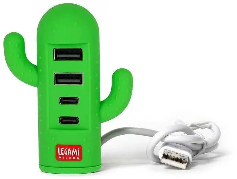 4-Port Usb Hub Legami Mini Usb Hub - 4-Port Usb Hub - Cactus uni