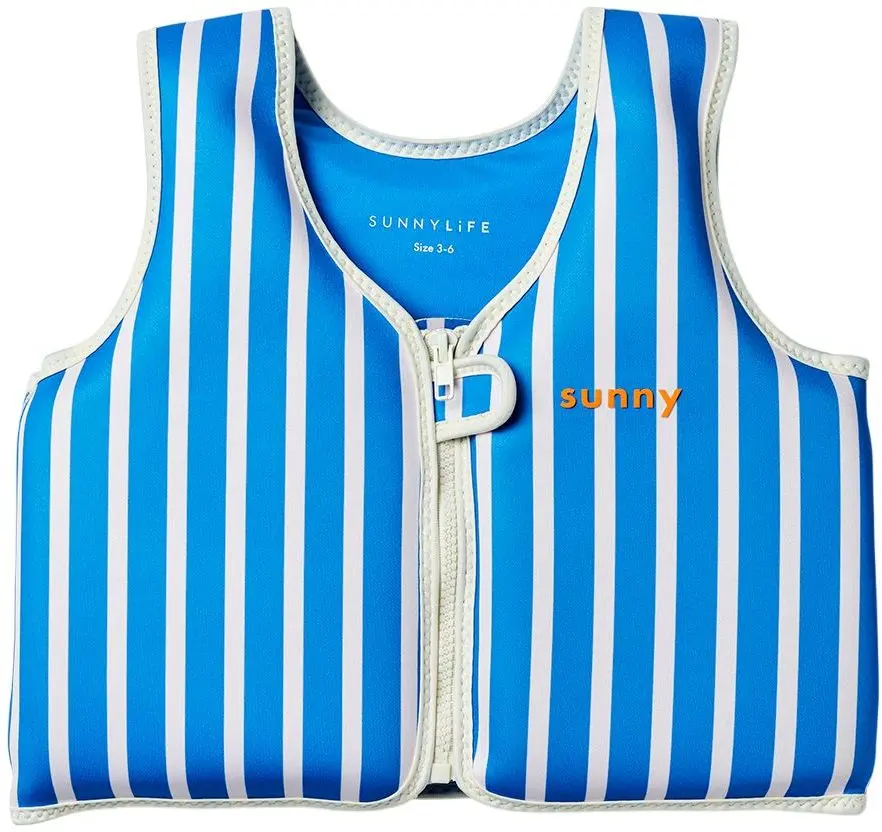 Dětská neoprenová plovací vesta SUNNYLiFE 3-6 let Tino the Tiger Blue uni