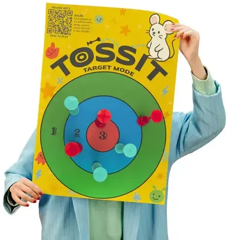 Plakát TOSSIT Poster - Double-Sided Game Board (Target + Tic Tac Toe) uni