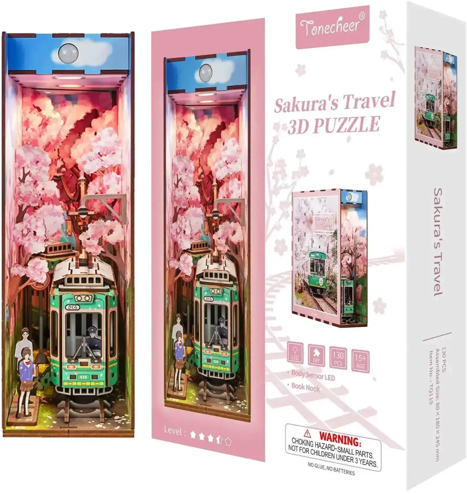 DIY Book Nook Kit 3D Model Tonecheer - Sakura's Travel uni