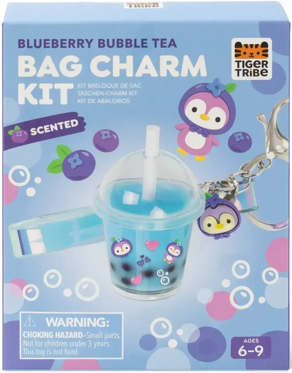 Kreativní sada Tiger Tribe Bag Charm Kit - Blueberry Bubble Tea uni