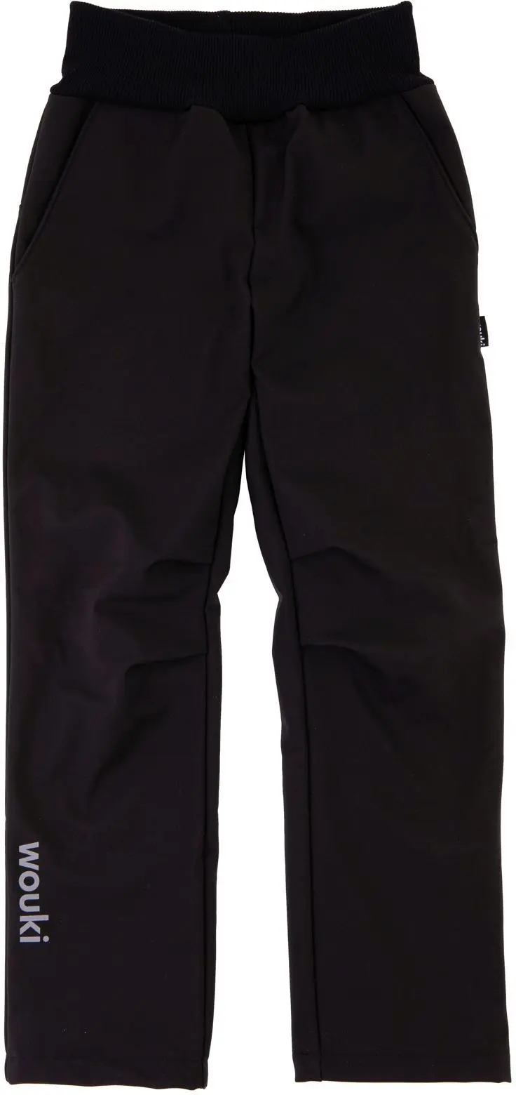 Jarní softshellové kalhoty Wouki Dun - black 140