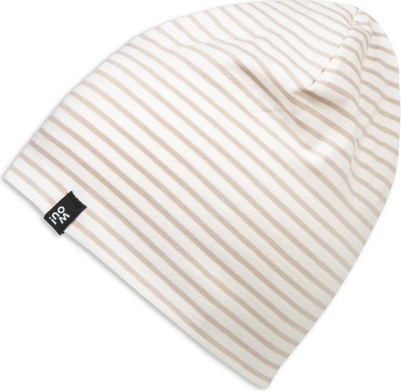 Dětská čepice Wouki Rori - Beige Stripes S/M