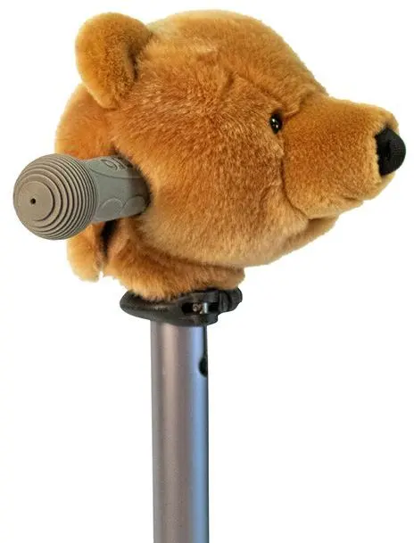 Dekorace na řídítka Wild & Soft Scooter head - Hnědý medvěd uni