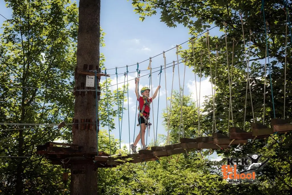 Lesní lanový park - překonejte až 36 překážek - Velký okruh