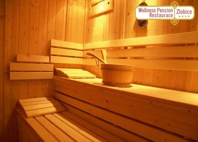 Wellness v penzionu Zlobice - relax v blízkosti Kroměříže - Finská sauna nebo bylinková sauna - až pro 10 osob