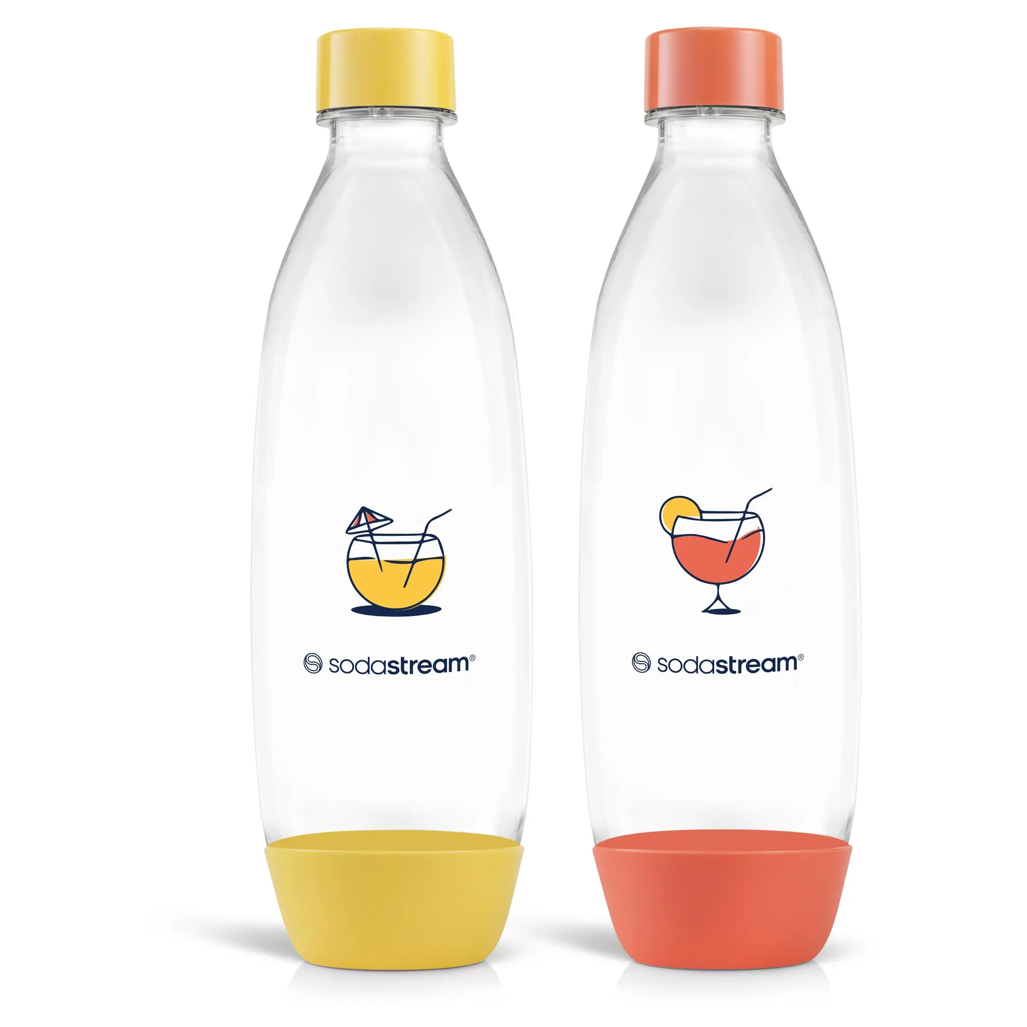 SodaStream - Láhev 1 l, 2 ks, žlutá/oranžová 42007066