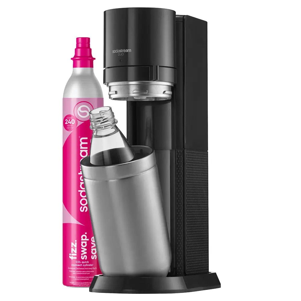 SodaStream - Výrobník sody Duo Black s příslušenstvím, černá 42004918