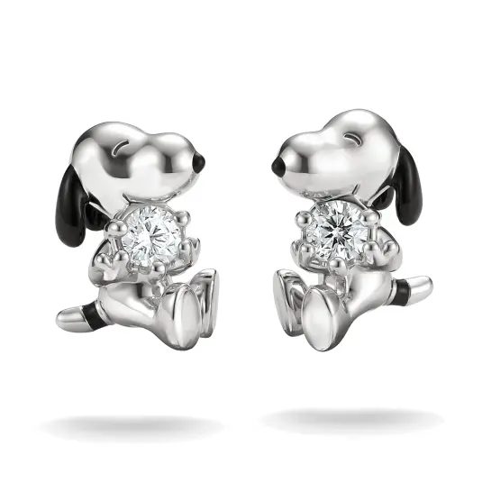 THOMAS SABO náušnice Peanuts™ Snoopy with white zirconia náušnice H2348-691-14