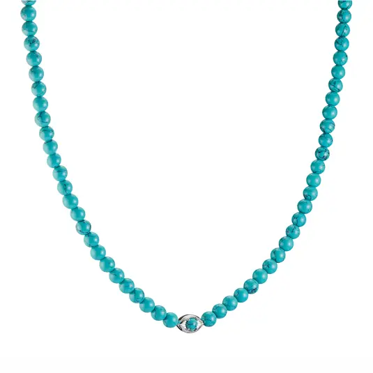 THOMAS SABO náhrdelník Turquoise Eye Beads Elyndra náhrdelník KE2332-404-17
