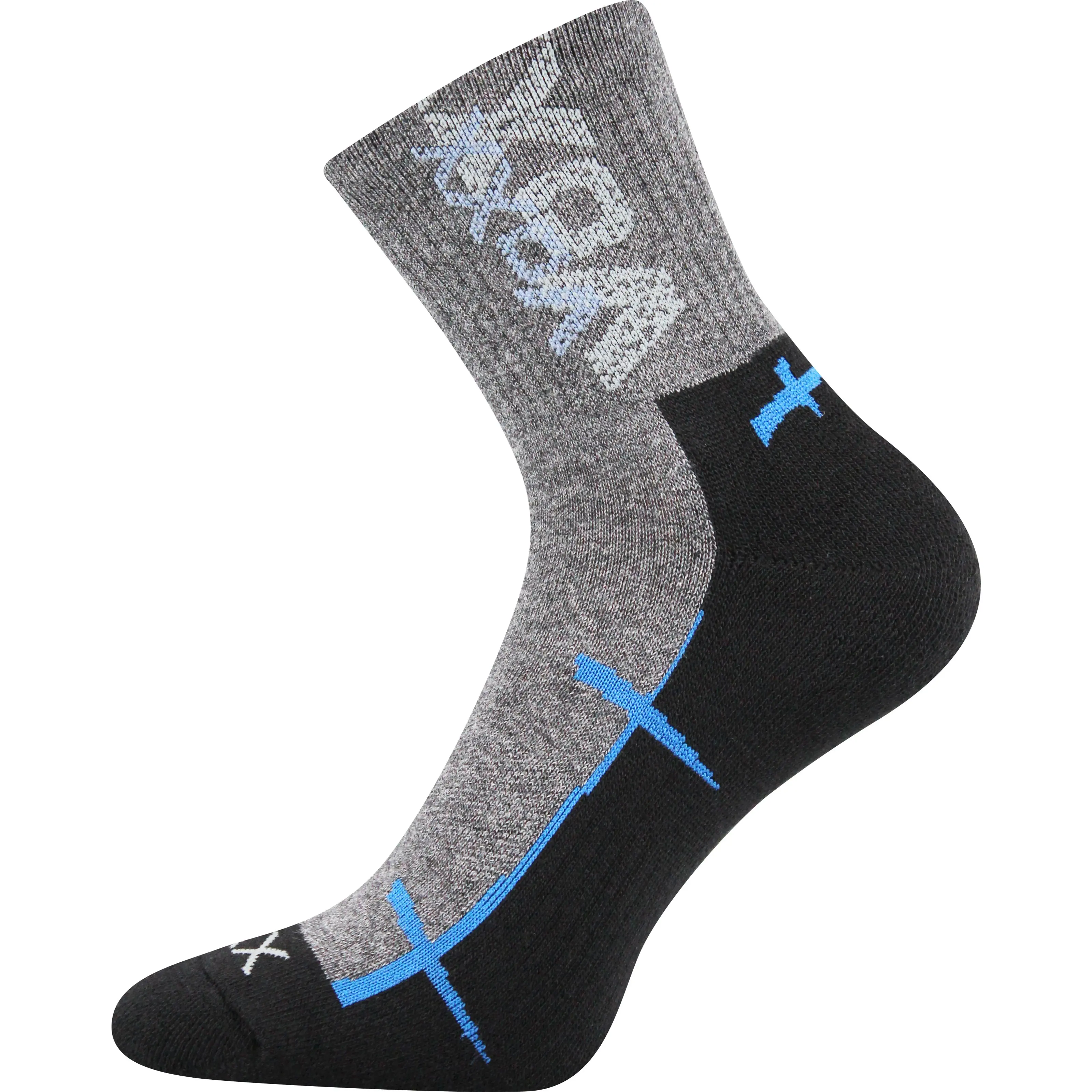 VOXX Ponožky sportovní WALLI s ionty stříbra ČERNO-MODRÉ 43-46 102647