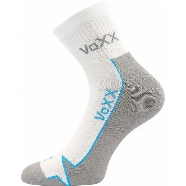 VOXX Ponožky bavlněné sportovní LOCATOR B bílé s modrou 43-46 103071