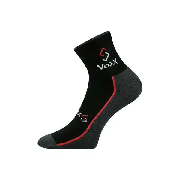 VOXX Ponožky bavlněné sportovní LOCATOR B černé s modrou 35-38 103062