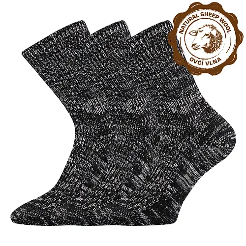 Boma® Ponožky Boma Říp - černý melír Velikost: 38-39 (25-26)